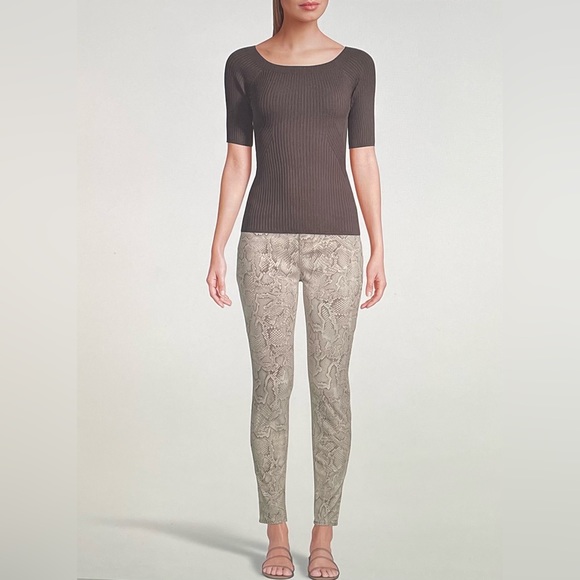 NWT WHBM Highrise Sculpt Skinny Brown snake 2R - Picture 3 of 16